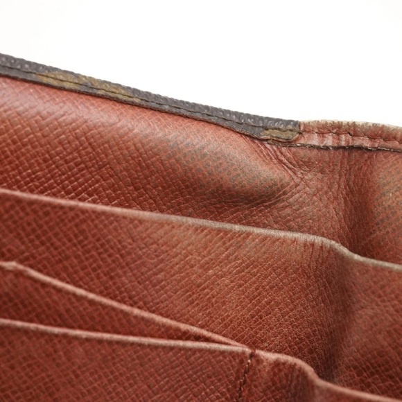 Authentic Louis Vuitton Classic Monogram Flowers Canvas Envelop Sarah Wallet - Picture 9 of 14